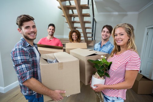 Removal team preparing a residential move in Balham