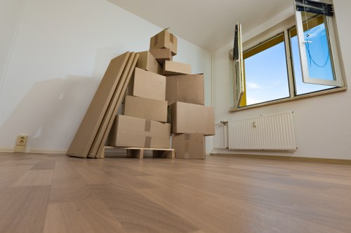 Removal truck supporting a small business move in Balham