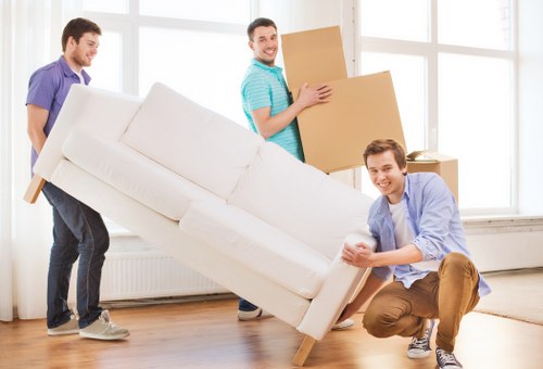 Organised packing boxes and tape for Balham office and home storage