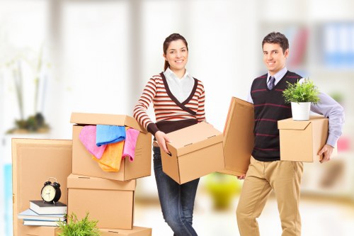 Unpacking boxes in a new Balham property