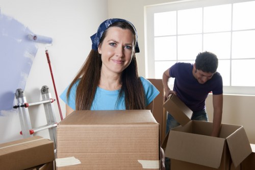 Balanced sorting of cardboard, textiles, and household recyclables during a Balham move