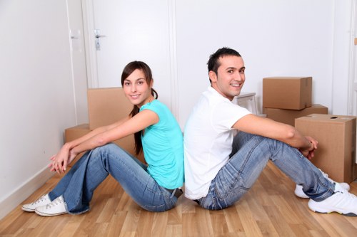 Careful handling of fragile items during student removals in Balham