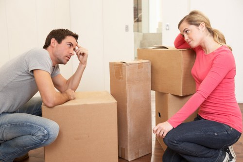 Secure loading of household furniture for transport in Balham
